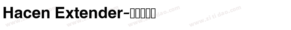 Hacen Extender字体转换